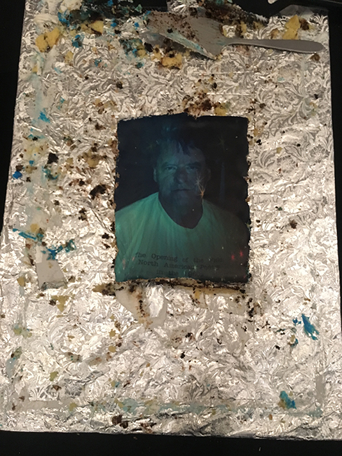Kevin's memorial cake. Photo: Ari Banias.