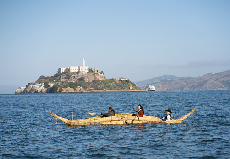 From the Alcatraz Canoe Journey. Photo: Marissa Leshnov.