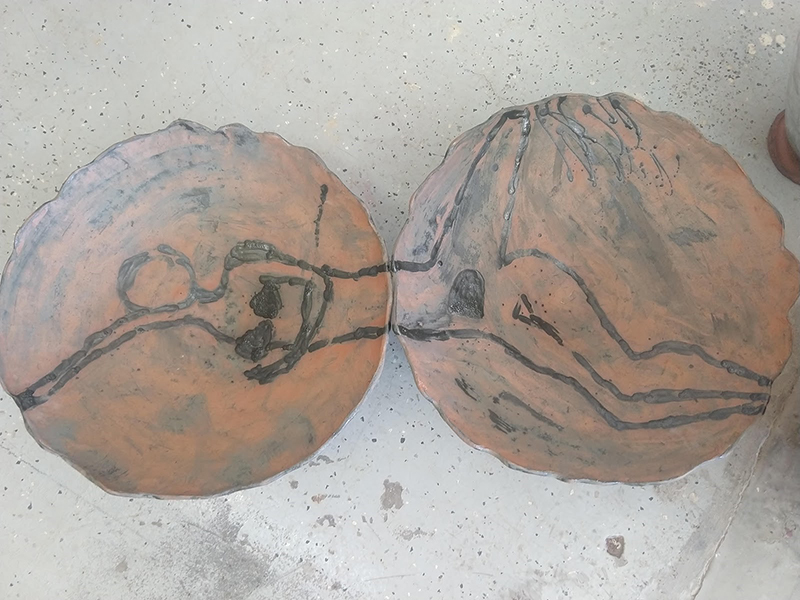 Catherine Fairbanks, Bowls, 2019; high fire ceramic.
