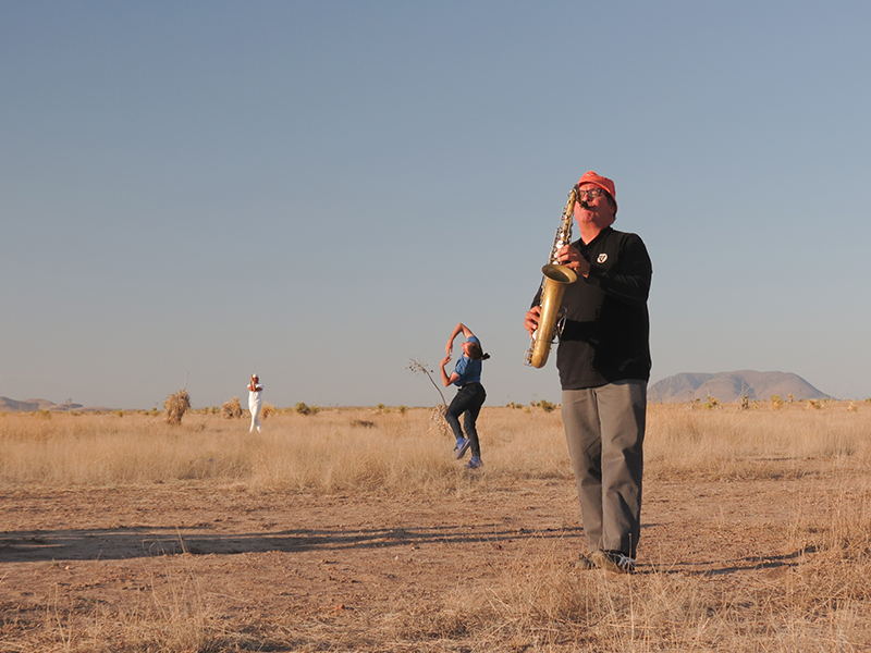 Rashaun Mitchell, Silas Riener, and Phillip Greenlief in performance. Photo: Jessica Lutz.