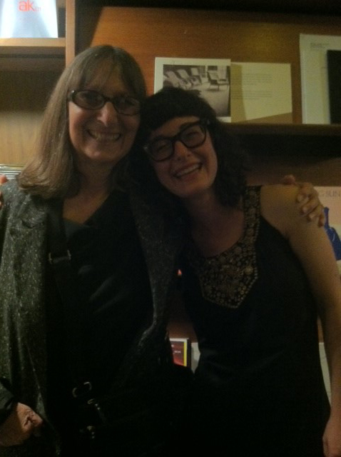 Norma and Sara after their poetry reading at Berkeley Art Museum/Pacific Film Archive, in 2012.