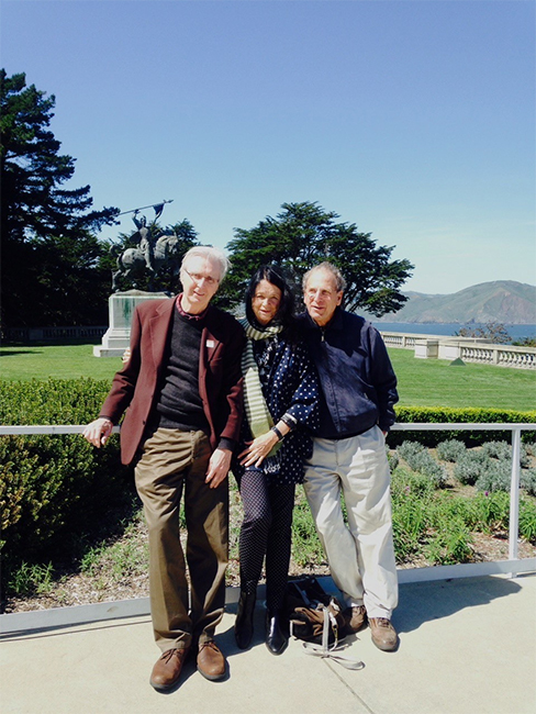 Left to right: Jerome Hiler, Anne Waldman, Nathaniel Dorsky in 2017.