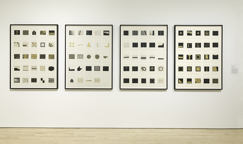 Zarina, The Ten Thousand Things II, 2011–14. Cut and pasted paper on paper Purchase, by exchange, through a gift of Peggy Guggenheim. © Zarina; Photographer: Katherine Du Tiel Zarina, The Ten Thousand Things II, 2011–14. Cut and pasted paper on paper Purchase, by exchange, through a gift of Peggy Guggenheim. © Zarina; Photographer: Katherine Du Tiel