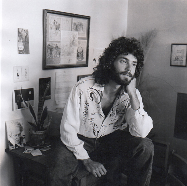 Aaron Shurin at home in the Haight, 1976. Photo by Marshall Rheiner.