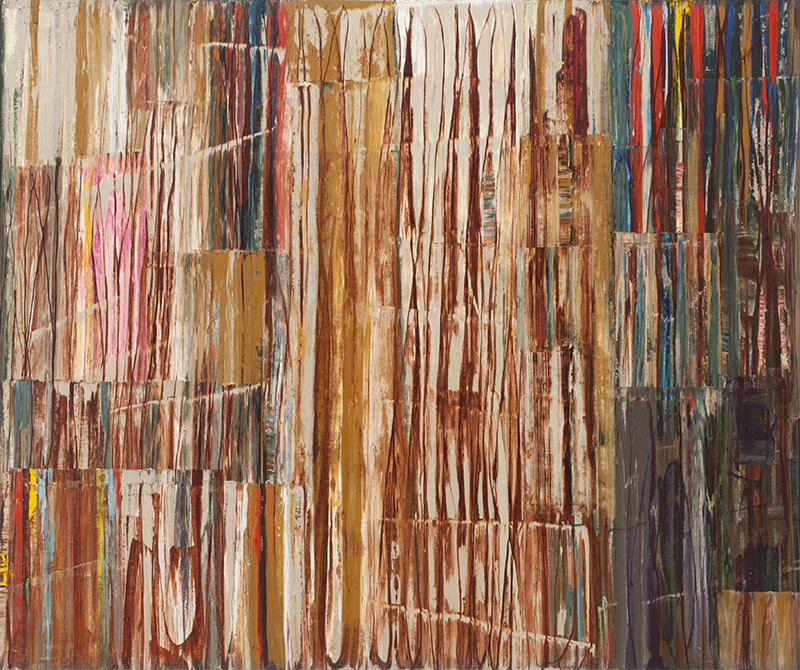 Mike Henderson, As It Is Now, 2017; oil on canvas, 72 x 87 inches. Courtesy of the artist and Haines Gallery, San Francisco.
