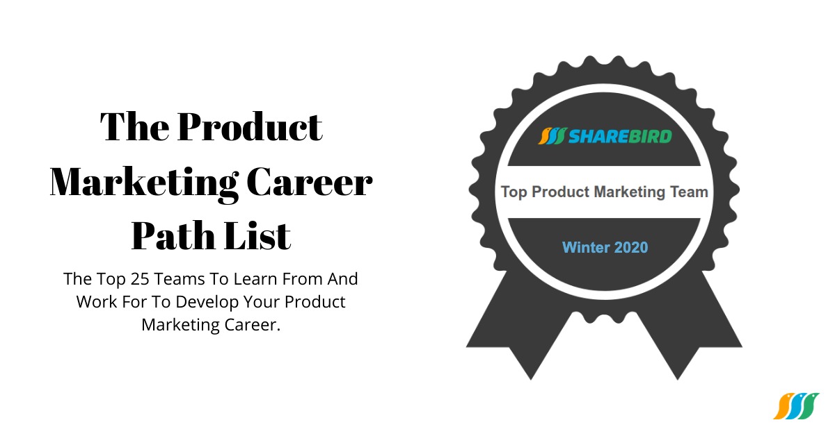 Most Followed Product Marketing Teams - Winter 2020