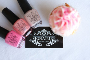 cupcake with OPI polishes at a princess spa party vancouver