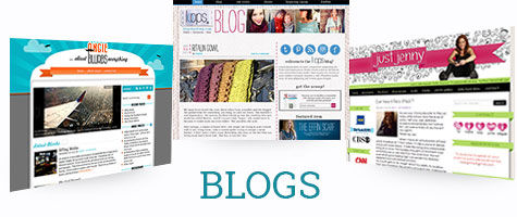 Custom blog design examples by Simply Amusing Designs