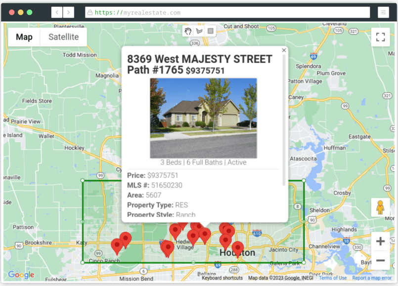 WordPress IDX website built with SimplyRETS