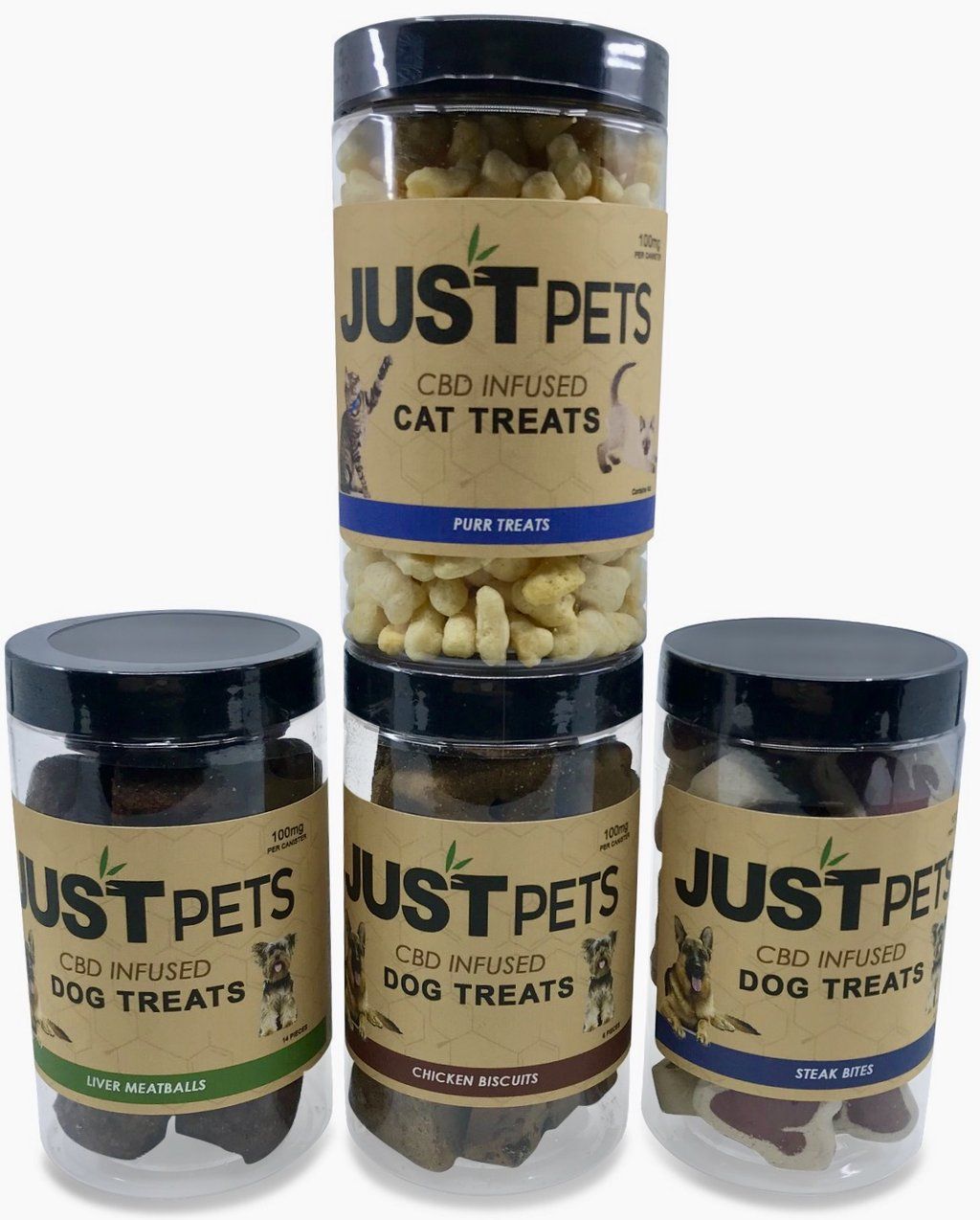 JUSTPets CBD Dog/Cat Treats - Herbal Solutions CBD ...