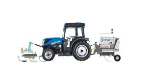 Schematic of the Zasso electric weeder including the tractor
