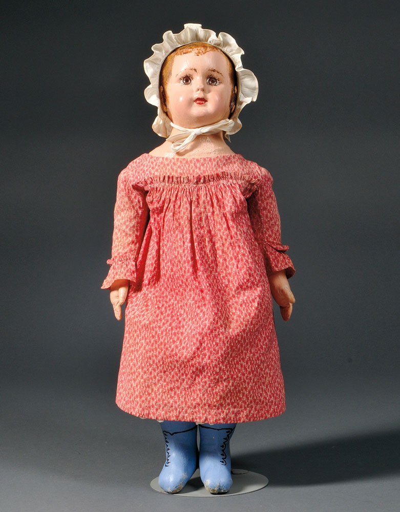 Alabama Molded and Painted Cloth Doll, America, early 20th century (Lot 11, Estimate $2,000-$2,400)