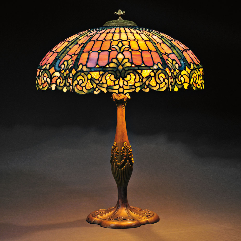 Mosaic Glass Table Lamp Attributed to Duffner & Kimberly, New York, early 20th century (Lot 41, Estimate $8,000-$12,000)