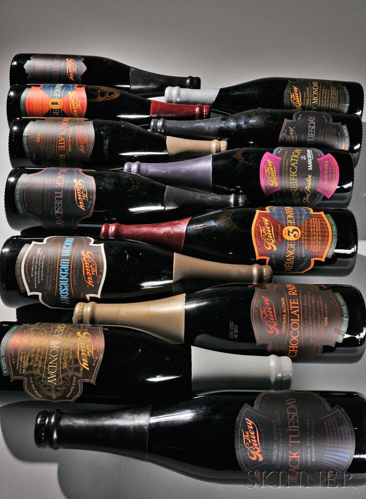12-bottle Black Tuesday Variant direct from the cellars of The Bruery (Lot 158, Estimate $600-$900)