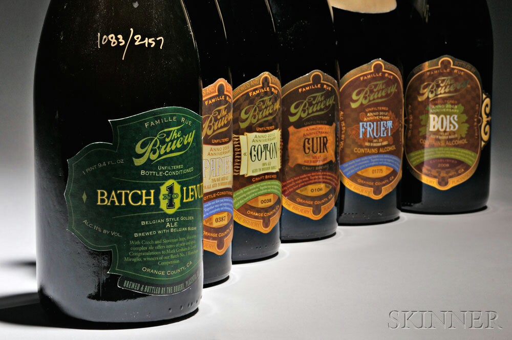 Vertical of Anniversary beers direct from the cellars of The Bruery, proceeds to benefit The One Fund Boston (Lot 157, Estimate $300-$500)