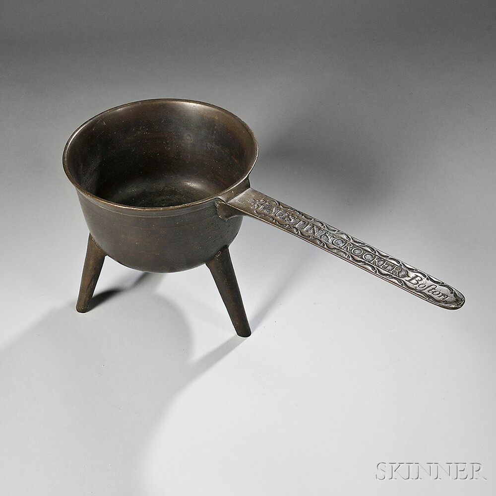 Bronze Posnet, Austin & Crocker, 1793-94, Boston (Lot 23, Estimate $8,000-$12,000)