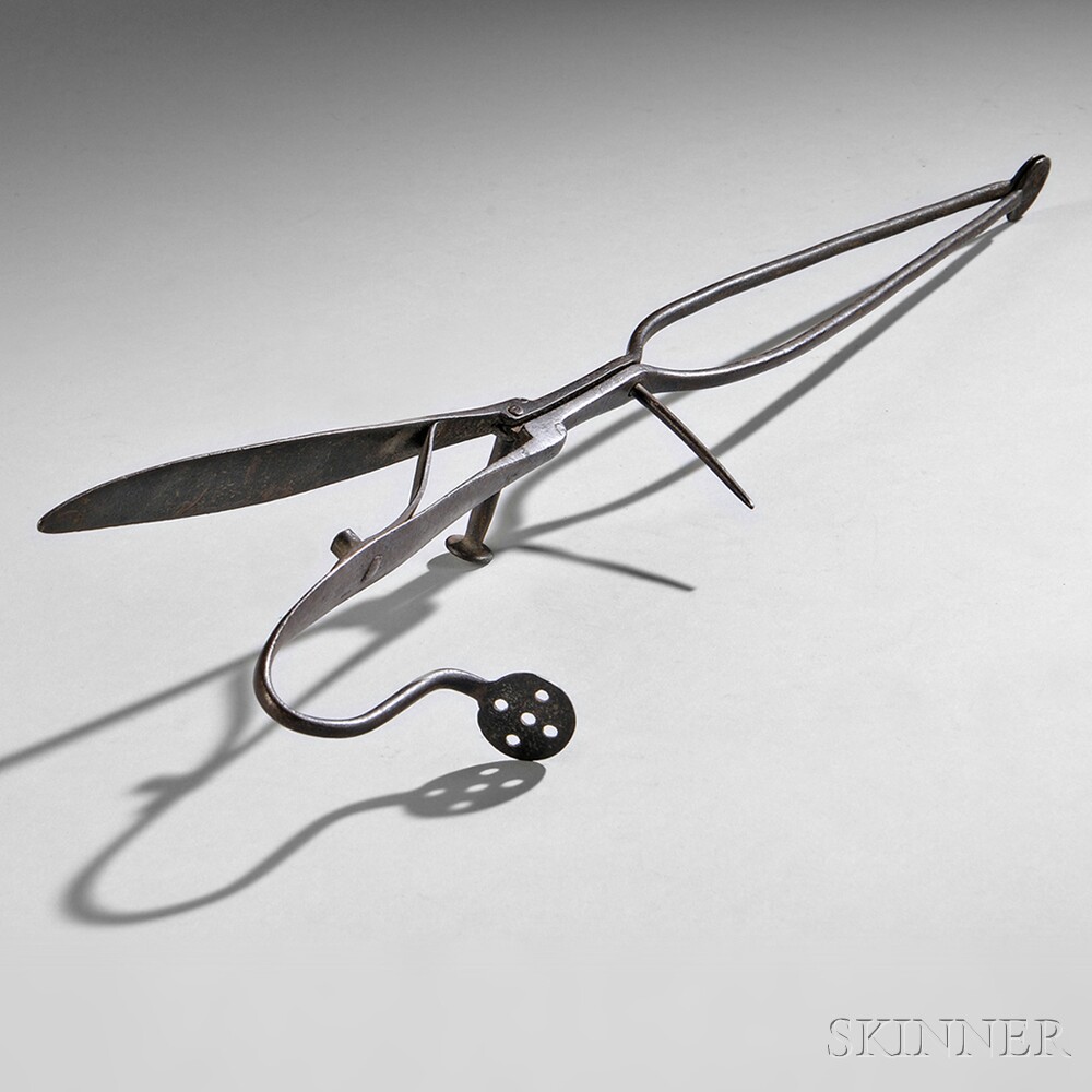 Wrought Iron Pipe Tongs, America, late 18th/early 19th century (Lot 56, Estimate $1,000-$1,500)