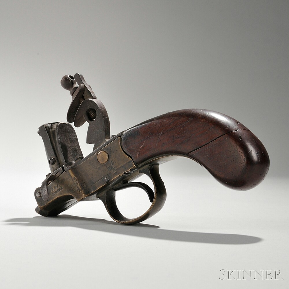 Pistol-form Flintlock Tinder Lighter, New York, late 18th/early 19th century (Lot 80, Estimate $1,500-$2,500)