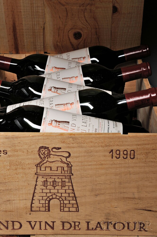 Chateau Latour 1990 (Lot 51, Estimate $7,000-$10,000)
