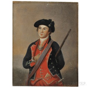 American School, Late 18th Century, After Charles Willson Peale (1741-1827) Portrait Miniature of George Washington as Colonel of the First Virginia Regiment (Lot 4, Estimate $4,000-$6,000)