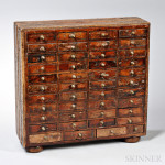 Miniature Case of Forty-four drawers, probably America, 19th century (Lot 1005, Estimate $600-$800)