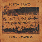 1914 Boston Braves World Champion Leather Pillowtop (Lot 1050, Estimate $3,000-$5,000)