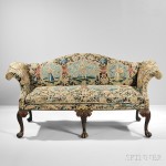 Late George III Needlepoint Settee, England, 19th century, with later components, (LOT 526, $800-1,200)