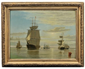 William Bradford (Massachusetts/California, 1823-1892) Boston Harbor (Lot 23, Estimate $150,000-$250,000)