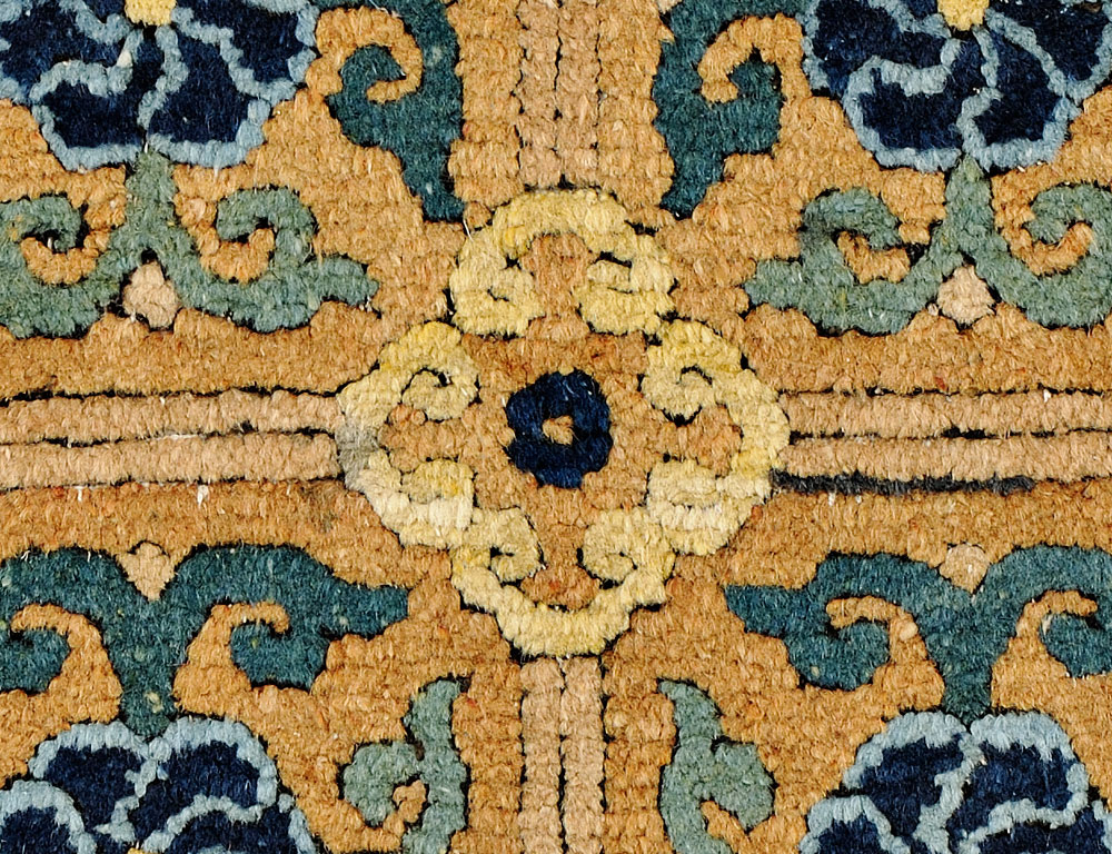 Ming Chinese Carpet Fragment, 16th Century (Estimate $10,000-$12,000) Ming Chinese Carpet Fragment, 16th Century (Estimate $10,000-$12,000)