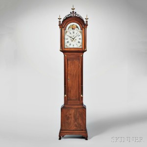 Simon Willard Mahogany Eight-day Tall Clock, Roxbury, Massachusetts, c. 1795 (Lot 107, Estimate $18,000-$28,000)