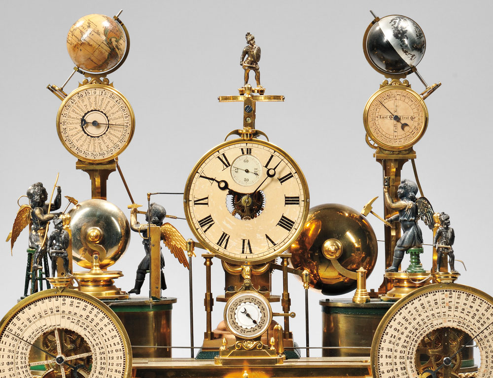 Louis E. Meyer 'Grand Complication' Skeleton Clock, St. Charles, Missouri, 1876 (Lot 138, Estimate $20,000-$40,000) Louis E. Meyer 'Grand Complication' Skeleton Clock, St. Charles, Missouri, 1876 (Lot 138, Estimate $20,000-$40,000)