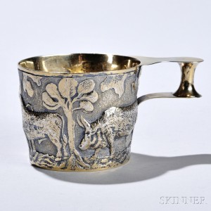 Edward VII Sterling Silver-gilt Reproduction 'Vapheio Cup,' Chester, 1906-07 (Lot 29, Estimate $200-$300)