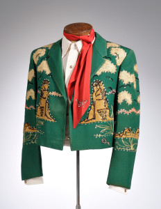 Stage worn Nudie Suit from the Estate of Little Jimmy Dickens. To be offered at auction in the fall of 2016.