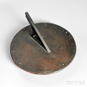 18th Century Philadelphia Sundial by Captain Daniel Joy, made for James Pemberton, c. 1764 (Lot 960, Estimate: $3,000-5,000)