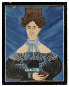 Ruth W. Shute (1803-1882) and Dr. Samuel A. Shute (1803-1836) Portrait of Electa Snow Pierce (Lot 519, Sold for: $339,000)