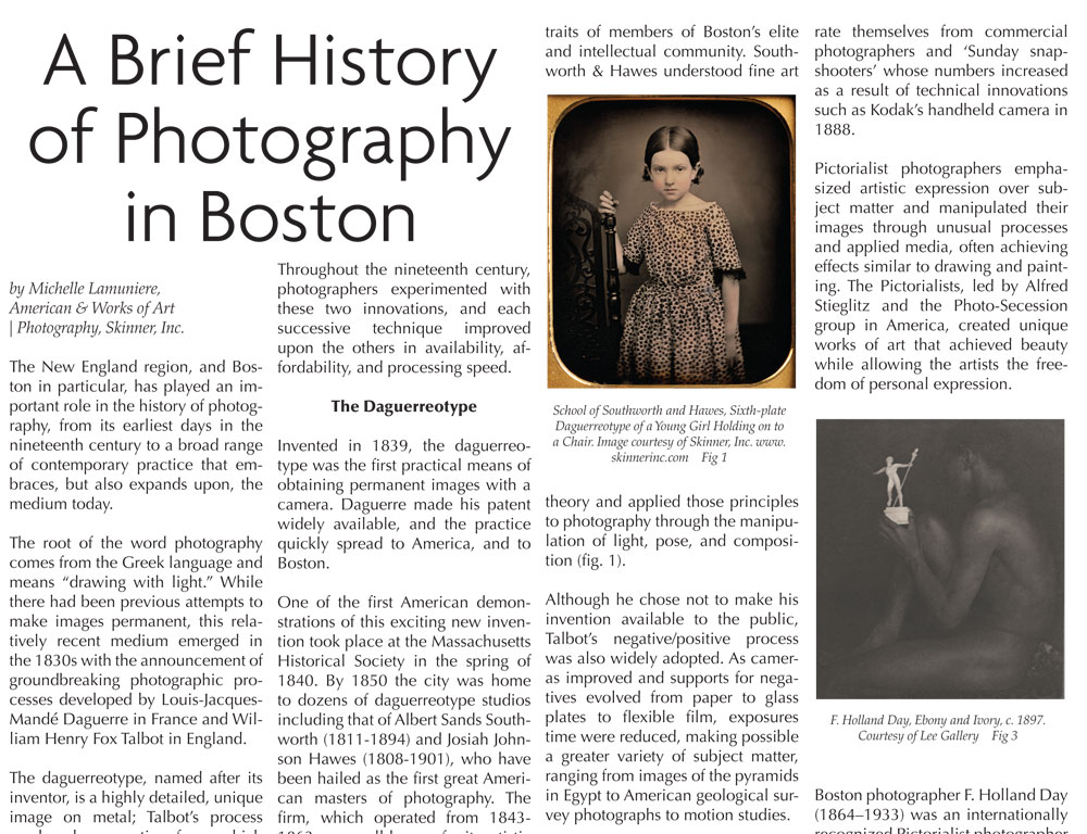 A Brief History of Photography and the Camera