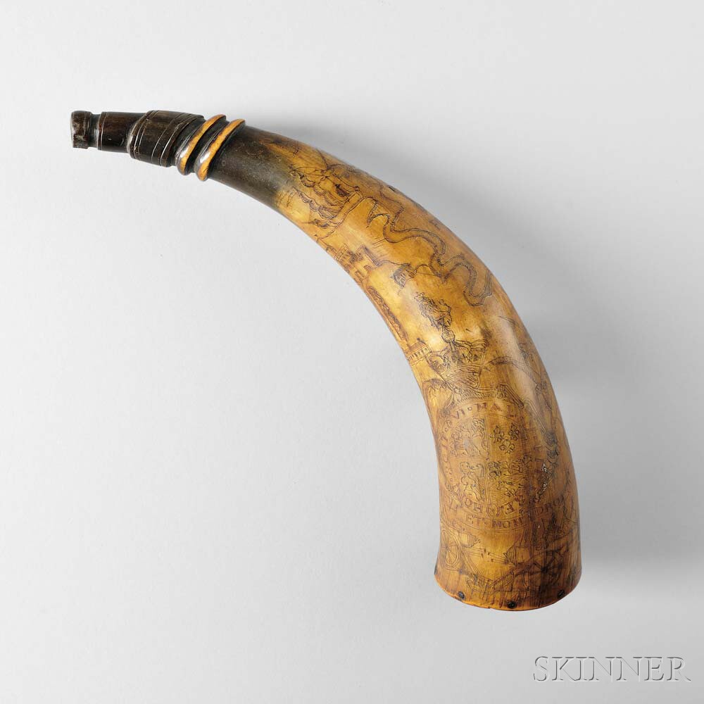 New York Map Horn, c. mid-18th century (Lot 324, Estimate: $4,000-6,000)