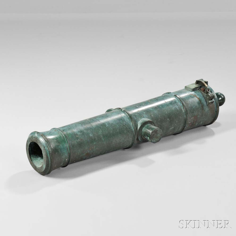 English-made Cannon Tube, c. 1830 (Lot 229, Estimate: $3,000-5,000)