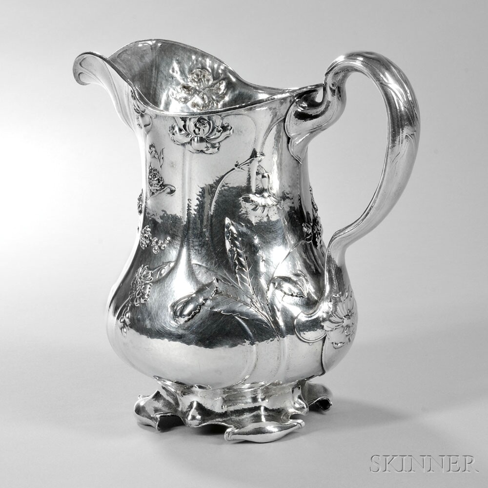 Gorham Martelé .9584 Silver Pitcher, Providence, c. 1907 (Lot 99, Estimate: $7,000-9,000)