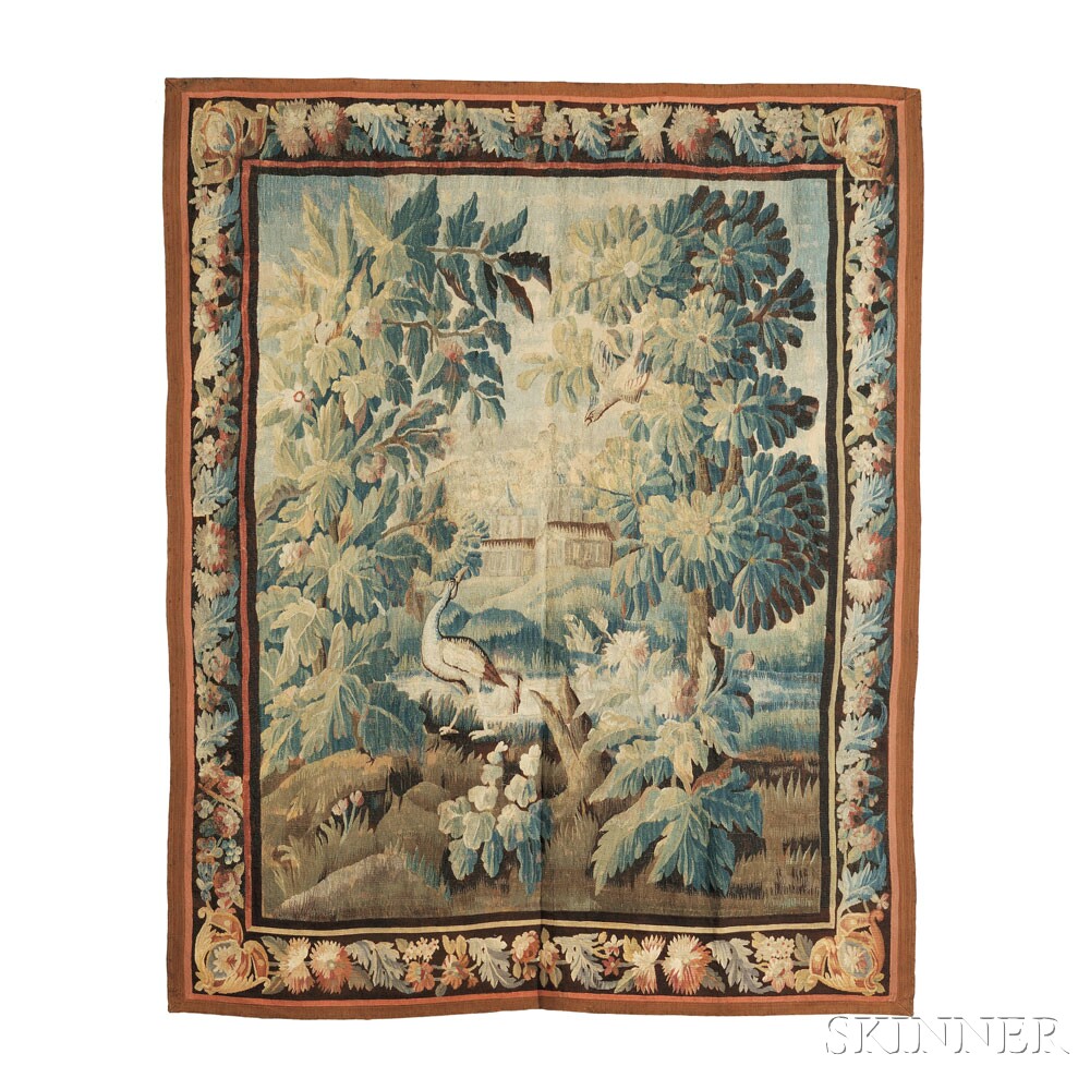 Aubusson Tapestry (Lot 536, Estimate: $1,200 - 1,800)