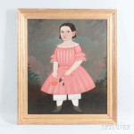 George Hartwell (Massachusetts, 1815-1901) Portrait of Mary A. Crockett of Lincoln, Maine (Lot 89, Estimate: $15,000-25,000)