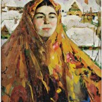 Filip Malyavin (Russian, 1869-1940) Baba or Baba, Winter (Estimate: $75,000-125,000)