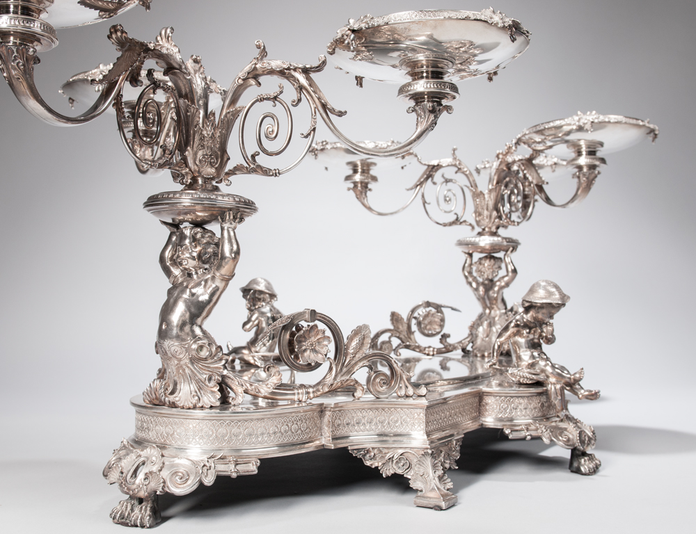 An Important Tiffany & Co. Sterling Silver Centerpiece, c. 1870 (Estimate $100,000-150,000) An Important Tiffany & Co. Sterling Silver Centerpiece, c. 1870 (Estimate $100,000-150,000)
