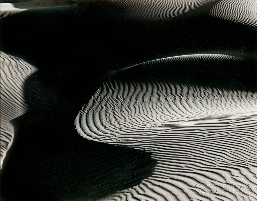 Edward Weston (American, 1886-1958) Dunes, Oceano, 1936, printed later (Lot 163, Estimate: $3,000-5,000)