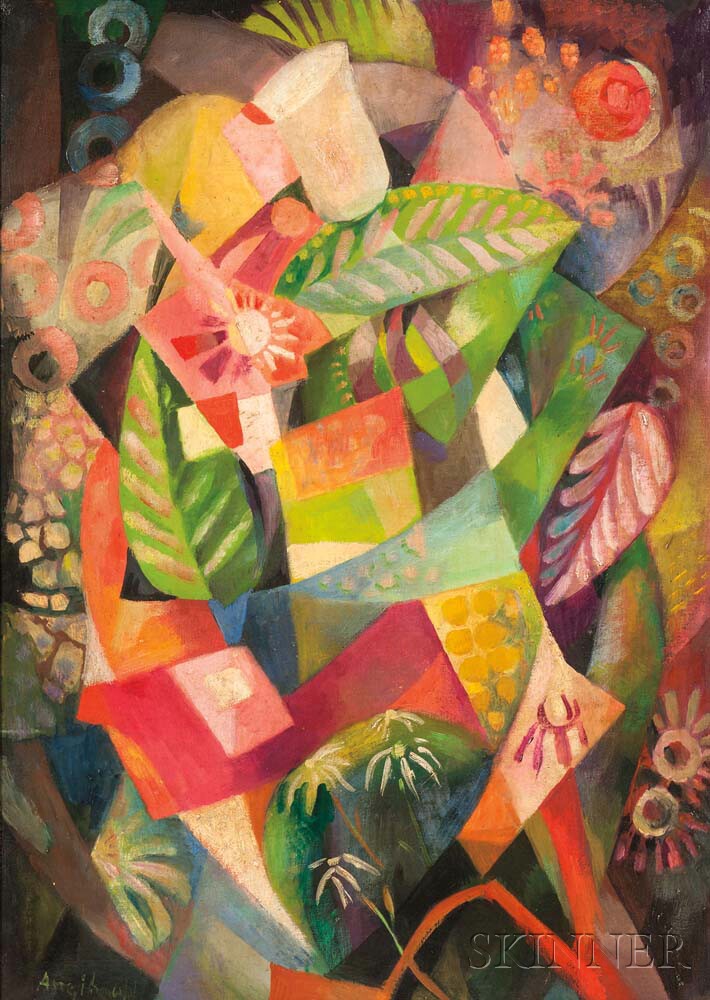 François Angiboult (Ukrainian, 1887-1950) Cubist Still Life (Estimate: $10,000-15,000)