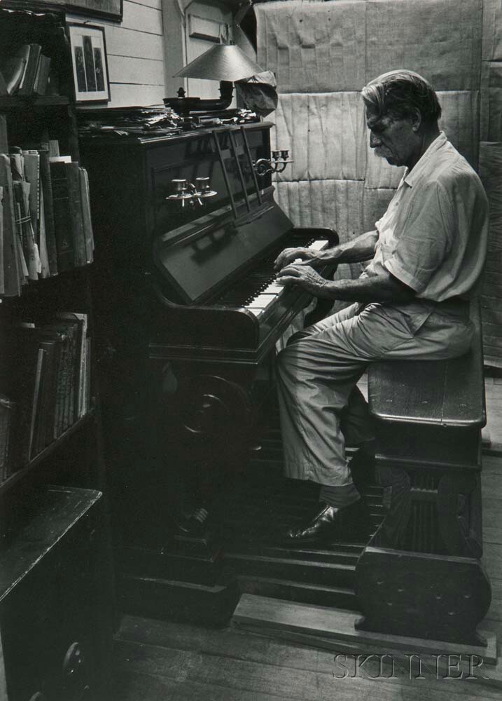 W. Eugene Smith (American, 1918-1978) Dr. Albert Schweitzer Playing an Organ, published in