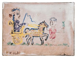 Pablo Picasso (Spanish, 1881-1973) Femme au char triomphal, 1949 (Lot 100, Estimate: $40,000-60,000)