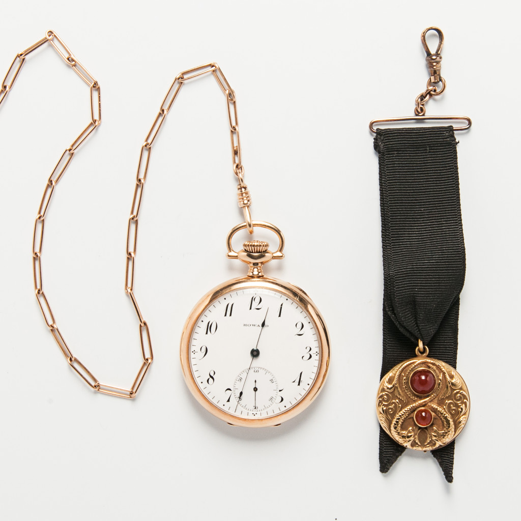 The Time-Traveler Whatever your century, tell the time in style with this Howard 14kt Gold Pocket Watch 1021