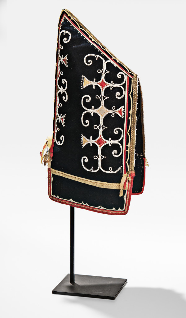 Micmac Beaded and Silk Applique Decorated Woman's Hood, c. 1840s (Lot 132, Estimate: $20,000-30,000)