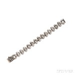 Sterling Silver, Black Diamond, and Diamond Chris James Catacomb Skulls Bracelet (Lot 1039, Estimate: $1,500-2,000)